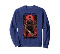 Crimson Oath Warrior Dark Fantasy Samurai Anime Arte japonés Sudadera