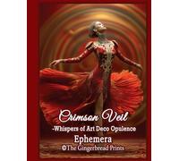 Crimson Veil ephemera the companion Book of the Journal for Art Junk Journal. Paper Craft, Scrapbook, Card Make, Collage