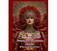 Crimson Veil - Whispers of Art Deco Opulence Journal Graphic Book for Paper Craft Scrapbook Card Making Collaging