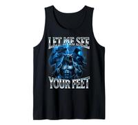 Cringe Alpha Wolf Déjame Ver Tus pies Raro Camiseta sin Mangas