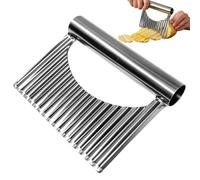 Crinkle - Cortador de cocina de potato, corte de pelo | Stainless Steel Wavy Potato Cutter, Multi-Functional Household Wavy Potato Cutter, Handmade Wavy Potato Strip Cutting Tool