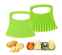 Crinkle Cutter For Veggies - Zanahoria Wavy Slicer - Cortador para Potatoes | Kitchen Wavy Chopper Tool For Vegetables | Multifunctional Potato Soap Cutting Tool, 2x Crinkle Chopper For Cutting Pota