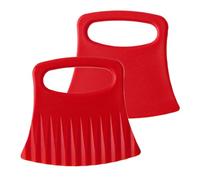 Crinkle Cutter Slicer - Cortador ondulado, cortador ondulado para patatas de cocina, herramienta de corte multifuncional de jabón de patatas, 2 trituradoras arrugadas para cortar patatas y tomates