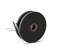 CRINSTON ® Aislante Térmico Ventanas y Puertas | 20 X 10 mm - 2 Rollos de 4M - TOTAL 8 M | Cinta Selladora Espuma Alta Densidad - Burlete Adhesivo - Evita el Frío,Corrientes de Aire,Ruido,Anticolisión