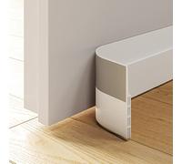 CRINSTON® Burlete Bajo Puerta Autoadhesivo | Protección contra el Frio/Calor, Insonorización, Evita la entrada de insectos y malos olores (1xBlanco)