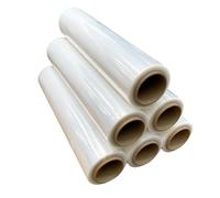 CRINSTON - Film Transparente para Embalar | 50cm de Ancho x 200 Metros de Longitud | Rollo de Film para Embalaje Industrial y Paletizar, Plástico de Alta Elasticidad y Resistencia. (6 UNIDADES)