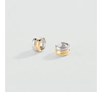 Criollas Rue De Seine - Plateado / Dorado - Talla Única - Plata 925/1000 con baño de oro 750/1000 - Agatha Paris