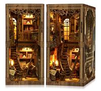 CRIOLPO DIY Book Nook Kit - Casas en Miniatura para Montar con Muebles y Luces LED - Maquetas Adultos Decoración Creativa para Estanterías