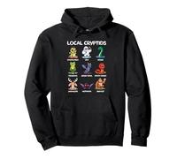 Criptidos locales Lindos monstruos críptidos de América Kawaii Divertidos Sudadera con Capucha