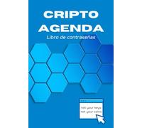 Cripto agenda - Libro de contraseñas - Cuaderno para registro de contraseñas web y datos de usuario