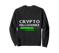 Cripto Millonario Cargando Criptodivisa Blockchain Moneda Sudadera