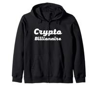 Cripto multimillonario Divertido criptomoneda Blockchain Rico Sudadera con Capucha