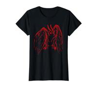 Criptozoología de Red Mothman Cuentos Populares Retro y espeluznantes sobre críptidos Camiseta gráfica económica