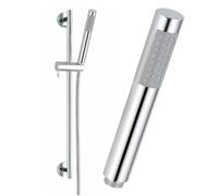 Crisalide® - Barra de ducha de acero inoxidable de 60 cm, flexible de 109 cm, juego de ducha ajustable de pared, elegante y cómodo para baño