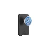 Crisantemo azul Noviembre Nacimiento Flor Floral Manchado PopSockets PopWallet para MagSafe