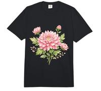 Crisantemo Flores Ilustración Botánica Arte Floral Comfort Colors Adult Heavyweight T-Shirt