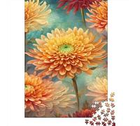 Crisantemo Puzzle De 1000 Piezas Interesante Rompecabezas para Adultos De Madera para Adultos Decoracion Entretenimiento Creativo 1000pcs (75x50cm)