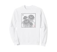 Crisantemo Tradicional japonés Vintage Floral botánico Sudadera