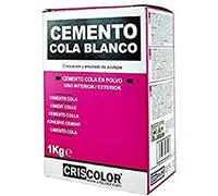 CRISCOLOR Ecobrico Cemento Cola Blanca, ENVASE 1kg.