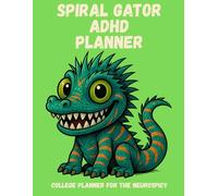 Crisis Chameleon ADHD College Planner, undated, 130 pages, academic planner for students, undated study planner, neurodivergent student organizer, ... tracker notebook, executive function planner