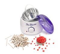 crisnails calentador de cera eléctrico para la depilación profesional 500ml, Incluido 1 bolsa de cera y 10 espátulas