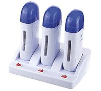 Crisnails® Calentador de Cera Tibia, Roll On Cera Fría, Depilación Profesional (Blanco 3T)