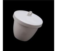 Crisol cerámico de alta resistencia mecánica (200 ml y 300 ml), con tapa, for refinación de metales (1 unidad)(300)