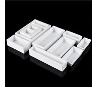 Crisol de alúmina al 99% - Barco de porcelana resistente a altas temperaturas for combustión de hasta 1600 ℃, 1 unidad(180x180x60mm)