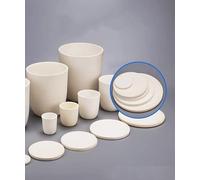 Crisol de alúmina pura al 99% - Crisol cerámico resistente a altas temperaturas for sinterización - 100 ml a 1500 ml, 1 unidad(Upper OD 58mm 100ML)