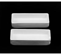 Crisol de barco de cerámica de circonio de alta temperatura - Molde de fundición rectangular for aplicaciones industriales 1 pieza(250ml-100x100x30mm)