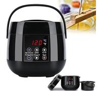 Crisol De Cera Para Velas, Fundidor De Cera Eléctrico Antiadherente, Calentador De Cera Con Pantalla Led Inteligente, Kit Para Hacer Velas Con Recipiente Interior De 16 Oz/500 Ml black