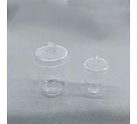 Crisol de cuarzo de alta pureza de 1 pieza: termoestable hasta 1200 ℃ con superficie interior lisa y alta transmitancia de luz(With Lid 20ml)