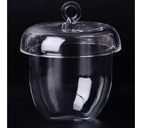 Crisol de cuarzo resistente a altas temperaturas e instrumento de vidrio de alta permeabilidad for calentar y hervir(25ML 3pcs)