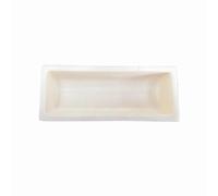 Crisol de fundición de metales L 120/60 mm, naveta de crisol de alta pureza, crisol cerámico cuadrado for laboratorio (1 unidad)(60mmx120mm)