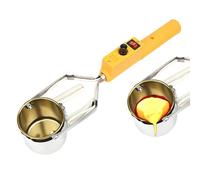 Crisol de Fusión de Plomo Portátil de Mano, Juego de Horno de Fusión de Metal Eléctrico de 300 W, Rango de Temperatura 150-450 ℃, Crisoles de Profundidad 55/65/80 Mm, Para Soldar Moldes de Cebo 150W