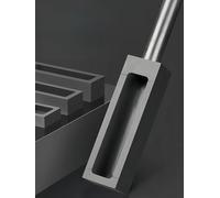 Crisol de grafito de alta pureza for fundir oro y plata | Resistente al calor hasta 3000 ℃ | Autolubricante con Mango | 1 Uds.(With handle (2000g))