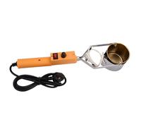 Crisol de plomo portátil de mano, capacidad de 500/1500/3000G para moldes de peso de pesca, crisol de horno de estaño eléctrico con 150-450 ℃ ajustable, para colgante de metal de bricolaje 160w