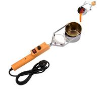 Crisol de plomo portátil de mano, crisoles de 380 W para fundir metal, crisol eléctrico para plomo, ajuste de 150-450 ℃, para moldes de peso