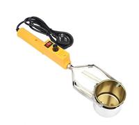 Crisol de plomo portátil, horno de fusión portátil, crisol de soldadura, horno de soldadura eléctrico con temperatura ajustable de 150 a 450 °C, for moldes de pesas de pesca, colgantes(500G)