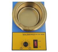 Crisol de soldadura aleación pequeña, horno fusión estaño ajustable con temperatura, 150W/300W,Norma industrial(250W)