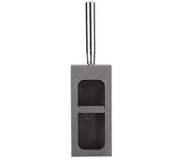 Crisol del molde del molde del lingote del grafito de la plata del oro para fundir el refinamiento del molde con la barra de metal(2kg)