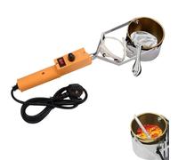 Crisol eléctrico de 300 W for plomo, crisol portátil for moldes de peso de pesca, horno for fundir metales con asa, temperatura de 150 a 450 ℃, crisoles de 65 mm de profundidad, for colgantes de metal