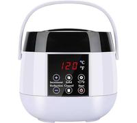 Crisol eléctrico para cera de vela, kit para hacer velas con pantalla LED, calentamiento rápido de 100 W, temperatura máxima de 120 ℃, para producción a granel de velas, negocios o uso(White)