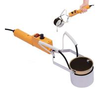 Crisol eléctrico portátil de 300 W para fundir Plomo, con una Profundidad de 65 mm y un Rango de Temperatura de 150-450 °C. Ideal para plomos de Pesca y Colgantes metálicos.