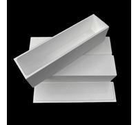 Crisoles cerámicos de nitruro de boro de alta pureza - Contenedores de arca rectangulares aislados BN for uso industrial y de laboratorio 1 pieza(50x20x20mm With Cover)