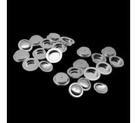 Crisoles de análisis térmico diferencial de 100 Uds., platos de muestra de cerámica de aluminio y alúmina for pruebas DSC y TGA(Flat Bottom-6 * 1.7mm)