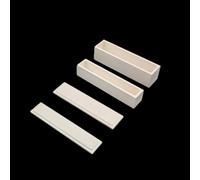 Crisoles de nitruro de boro resistentes - Contenedor duradero en forma de barco de cerámica BN for uso industrial y de laboratorio 1 pieza(100x15x15mm With Cover)