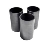 Crisoles de tubo recto de grafito de alta pureza, material de grafito resistente a altas temperaturas, 1 unidad(45x80mm)