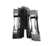 Crisoles de tungsteno de primera calidad en forma de barco for evaporación, 2 uds., 99,95% de pureza, resistencia a altas temperaturas,(70x13x0.3mm)