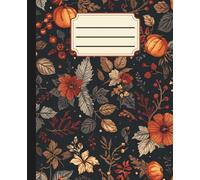 Crisp Air & Falling Leaves Journal | A Fall Aesthetic Notebook for Writing, Journaling & Seasonal Inspiration: 120 wide rule pages, 7.5 x 9.25 inches, ... office supply, self care diary, seasonal gift